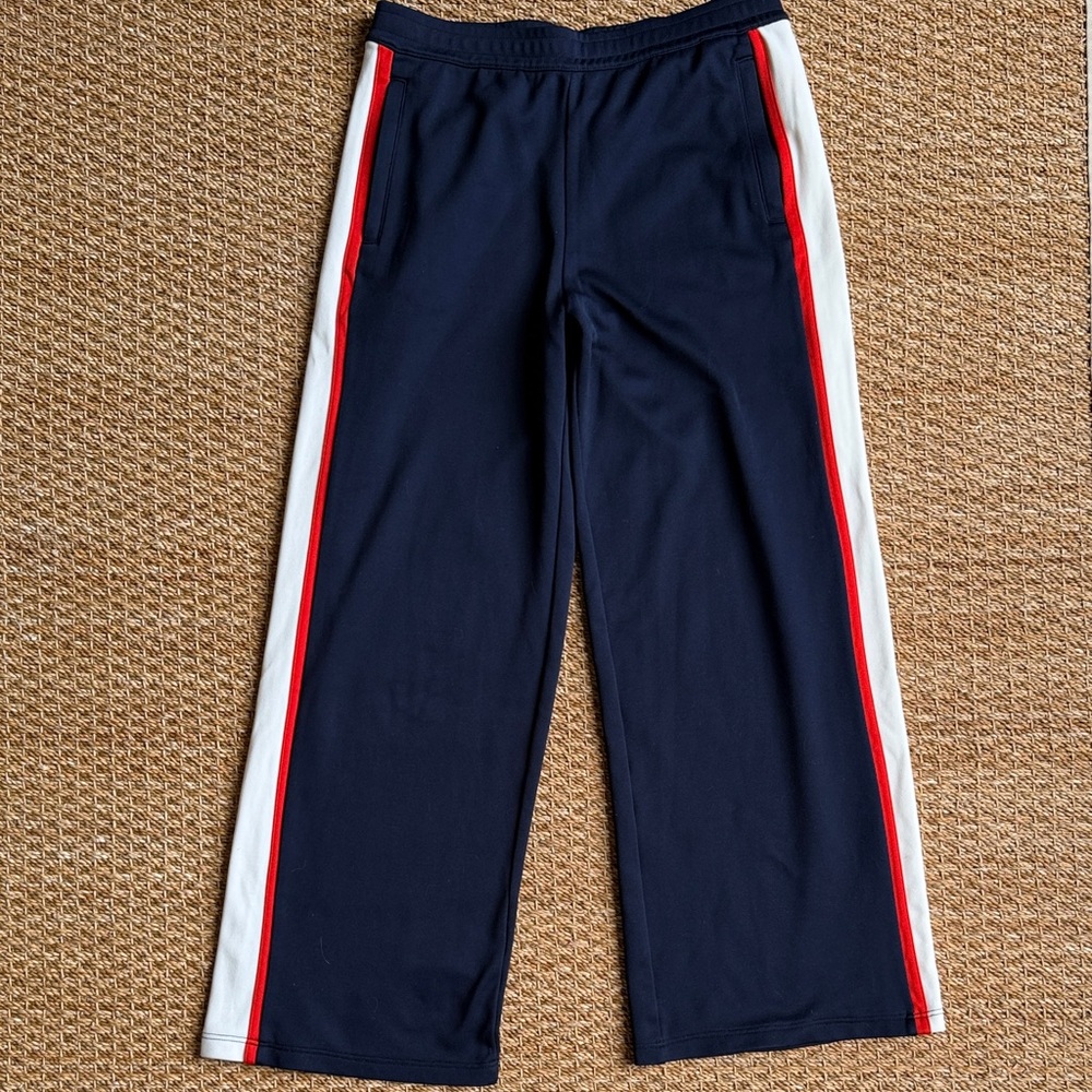Tory Sport wide leg navy track pants Sz M